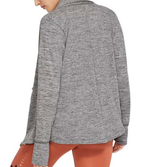 Nike || Draped Asymmetrical Performance Yoga Cardigan - Picture 6 of 8